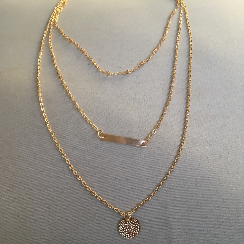 Layer Bar Necklace - Picture 5 of 6